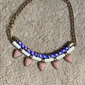 Pink and blue jcrew necklace